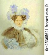 Alexander I Art Print - Portrait Of C. I. Zagriazhskaya