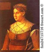 Cornaro Art Print - Portrait Of Catarina Cornaro, Queen Of Cyprus