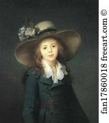 Stroganova Art Print - Portrait Of Catherine Stroganova (1769-1844) As A Child