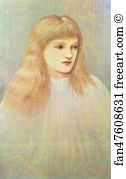 1895 Oil On Canvas Private Collection Art Print - Portrait Of Cecily Horner