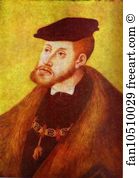 Portrait Of Charles V Art Print - Portrait Of Charles V