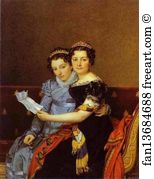 Zénaide Art Print - Portrait Of Charlotte And Zénaide Bonaparte