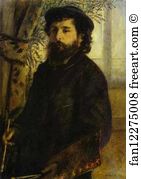 1875 Art Print - Portrait Of Claude Monet