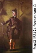 Portrait Of Henry Art Print - Portrait Of Colonel Alasdair Mcdonnell Of Glengarry