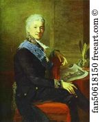 Laurent Art Print - Portrait Of Count Alexander Stroganoff, The President Of The Academy Of Arts (1800-1811)