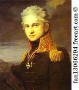 1817 Oil On Canvas The Russian Museum Art Print - Portrait Of Count Pavel Stroganoff (1772-1817)