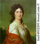 1790s Oil On Canvas The Russian Museum Art Print - Portrait Of Countess A. S. Protasova