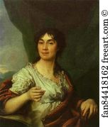 Dmitry Levitzky Art Print - Portrait Of Countess A. S. Protasova