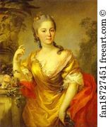 Stefano Torelli Art Print - Portrait Of Countess Anna Alexeevna Tchernysheva