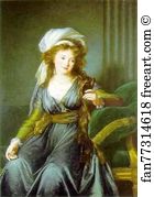 Oil On Canvas Musée Jacquemart André Art Print - Portrait Of Countess Catherine Skavronskaya