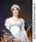 1810 Oil On Canvas Art Print - Portrait Of Countess Daru