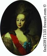 1779 Oil On Canvas The Tretyakov Gallery Art Print - Portrait Of Countess Ekaterina Orlova