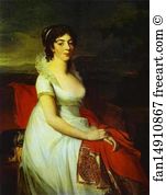 Mosnier Art Print - Portrait Of Countess Elisabeth Shakhovskaya