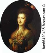 Santi Art Print - Portrait Of Countess Elizaveta Santi