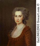 1790s Oil On Canvas The Russian Museum Art Print - Portrait Of Countess N. F. Vorontsova