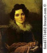 1814 Oil On Canvas The Tretyakov Gallery Art Print - Portrait Of D. N. Khvostova