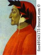 Portrait Of Dante Art Print - Portrait Of Dante