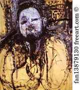 1914 Art Print - Portrait Of Diego Rivera