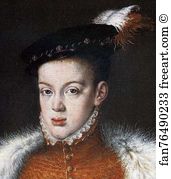 Don Art Print - Portrait Of Don Carlos. Detail