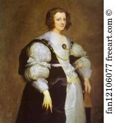 Dona Art Print - Portrait Of Dona Polyxena Spinola Guzmán De Laganés