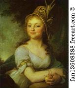 1796 Oil On Canvas The Russian Museum Art Print - Portrait Of E. N. Arsenyeva