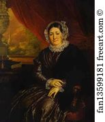 1840s Oil On Canvas The Russian Museum Art Print - Portrait Of E. P. Protasyeva