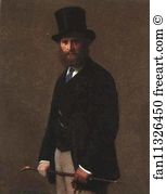 Portrait Of Edouard Manet Art Print - Portrait Of Edouard Manet
