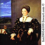 Galleria Degli Uffizi Art Print - Portrait Of Eleonora Gonzaga Della Rovere