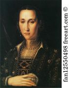 Portrait Of An Old Woman Art Print - Portrait Of Eleonora Of Toledo As An Old Woman
