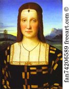 Gonzaga Art Print - Portrait Of Elisabetta Gonzaga