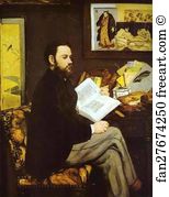 Emile Art Print - Portrait Of Emile Zola