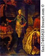 Aleksey Antropov Art Print - Portrait Of Emperor Peter Iii