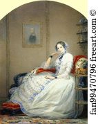 Portrait Of Empress Alexandra Fedorovna Art Print - Portrait Of Empress Alexandra Fedorovna