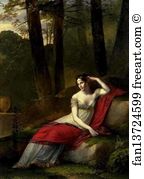 1805 Oil On Canvas Louvre Art Print - Portrait Of Empress Joséphine