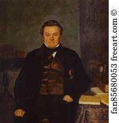 Yakovlev Art Print - Portrait Of F. Ye. Yakovlev