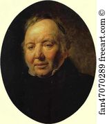 1834 Art Print - Portrait Of Francesco Ascani