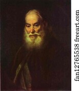 1779 Oil On Canvas The Tretyakov Gallery Art Print - Portrait Of G. K. Levitzky, Artist's Father