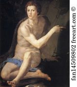 Giovanni Art Print - Portrait Of Giovanni De'medici As St. John The Baptist