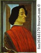 Portrait Of Alessandro De Medici Art Print - Portrait Of Giuliano De' Medici