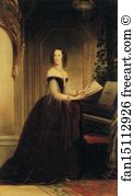 1841 Art Print - Portrait Of Grand Duchess Maria Nikolaevna