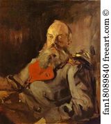 1900 Oil On Canvas The Tretyakov Gallery Art Print - Portrait Of Grand Duke Mikhail Nikolayevich