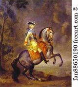 Georg Christoph Grooth Aka Kleine Grooth Art Print - Portrait Of Grand Duke Peter Fedorovich (Later Emperor Peter Iii)