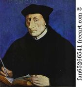 Jean Clouet Art Print - Portrait Of Guillaume Budé