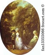 Duchess Of Cumberland Art Print - Portrait Of Henry, Duke Of Cumberland, With The Duchess Of Cumberland And Lady Elizabeth Luttrell