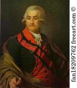 Dmitry Levitzky Art Print - Portrait Of I. A. Igelstrom