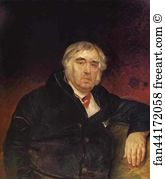 1839 Oil On Canvas The Tretyakov Gallery Art Print - Portrait Of I. A. Krylov