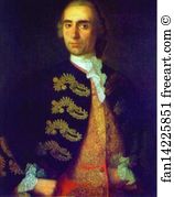 1759 Oil On Canvas The Tretyakov Gallery Art Print - Portrait Of I. N. Kotzarev
