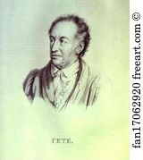 Pencil On Paper The Pushkin Museum Of Fine Arts Art Print - Portrait Of I. W. Goethe