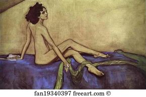 Charcoal The Russian Museum Art Print - Portrait Of Ida Rubenstein