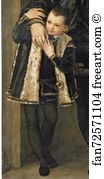 247 Art Print - Portrait Of Iseppo Da Porto And His Son Adriano. Detail